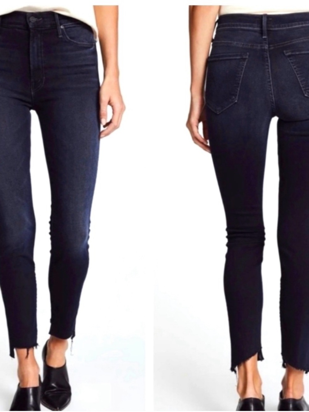 MOTHER The Stunner Zip Two Step Fray in Last Call